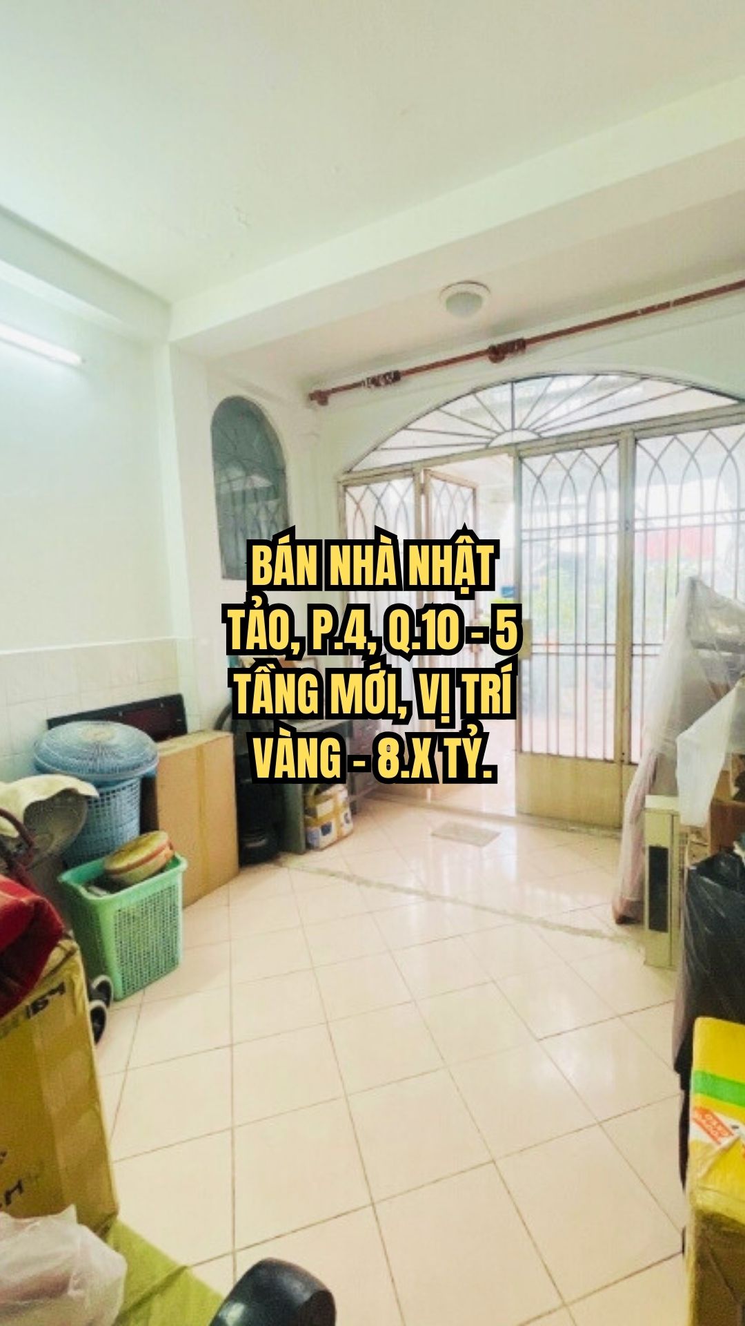 BÁN NHÀ NHẬT TẢO, P.4, Q.10 - 5 TẦNG MỚI, VỊ TRÍ VÀNG - 8.X TỶ